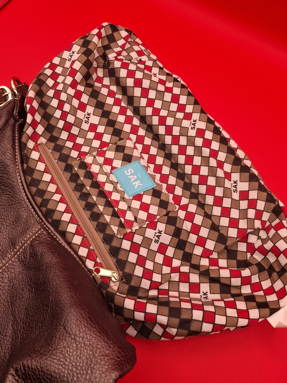 The Sak Metallic Brown Pebbled Leather Hobo
